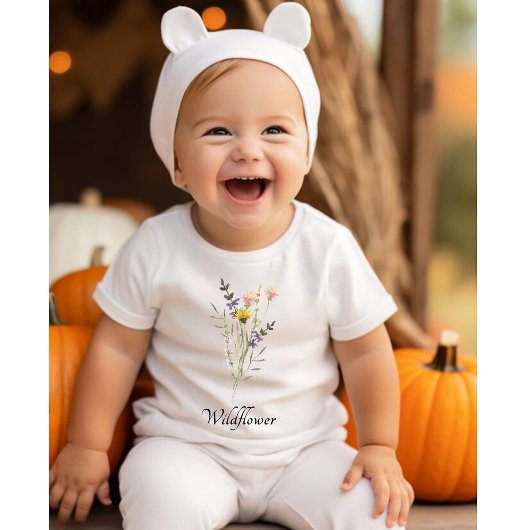 Wildblume und Wildblume steigern Baby T-shirt