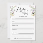 Wildblume und Wünsche für die Bride Card Einladung (Vorderseite)