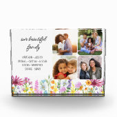 Wildblume Unsere Familiennamen und 4 Fotos (Vorderseite)