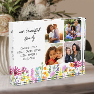 Wildblume Unsere Familienvornamen und 4 Fotos