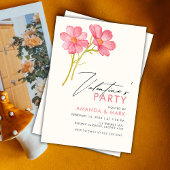 Wildblume Valentinisches Party Einladung