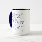 Wildblume verbreitet Kindheit Inspiration Tasse (Vorderseite Links)