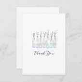 Wildblume Vielen Dank Karten (Vorne/Hinten)