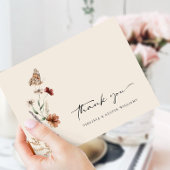 Wildblume Vielen Dank Postkarte