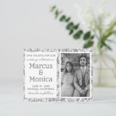 Wildblume Vines Custom Foto Save the Date Postkarte (Stehend Vorderseite)