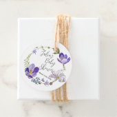 Wildblume Violet Babydusche Geschenkanhänger (Beispiel)