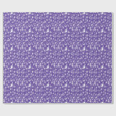 Wildblume Violet Babydusche Geschenkpapier (Flach)