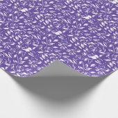 Wildblume Violet Babydusche Geschenkpapier (Ecke)