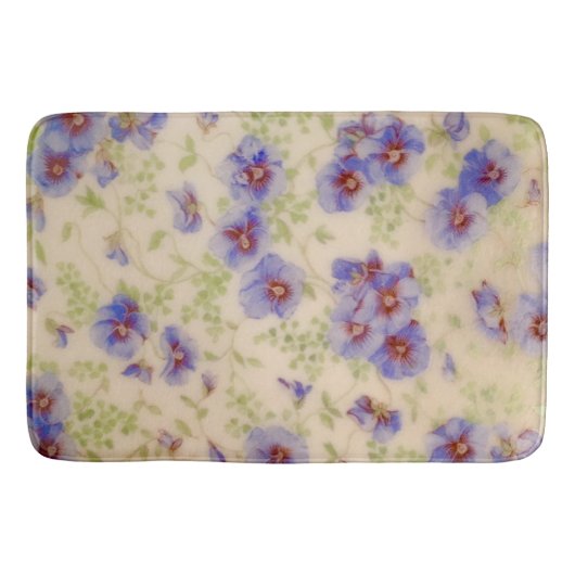 Wildblume Violet Bath Mat Badematte (Vorderseite)