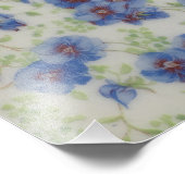 Wildblume Violet Foto Print (Ecke)