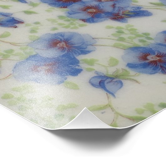 Wildblume Violet Foto Print (Ecke)