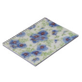 Wildblume Violet Spiral Notebook Notizblock (Linke Seite)