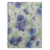 Wildblume Violet Spiral Notebook Notizblock (Vorderseite)