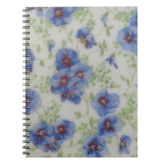 Wildblume Violet Spiral Notebook Notizblock (Vorderseite)