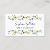 Wildblume Visitenkarte (Vorderseite)