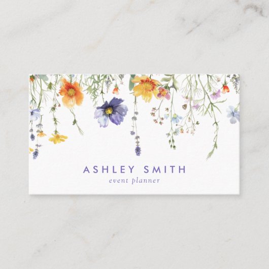 Wildblume Visitenkarte (Vorderseite)