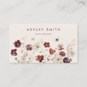 Wildblume-Visitenkarte für den Fall Visitenkarte (Vorderseite)