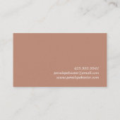 Wildblume-Visitenkarte Visitenkarte (Rückseite)