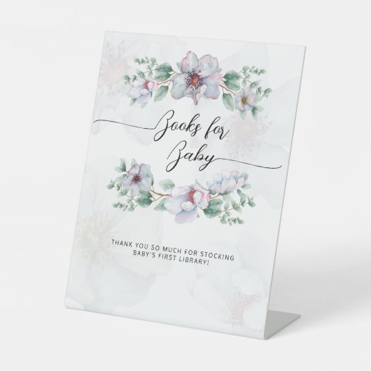 Wildblume von Aquarellbüchern Sockelschild (Vorderseite)