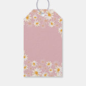 Wildblume von Aquarellfarben Danke Tag Geschenkanhänger (Rückseite)