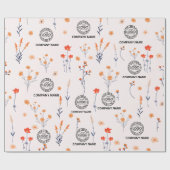 Wildblume von Blumenfirmen Geschenkpapier (Flach)