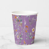 Wildblume von lila Papiersorten Pappbecher (Rechts)