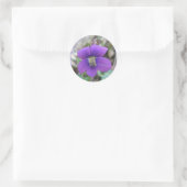 Wildblume von Violetten Runder Aufkleber (Tasche)