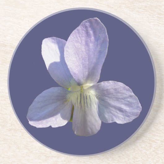 Wildblume von Violetten Sandstein Untersetzer (Vorne)