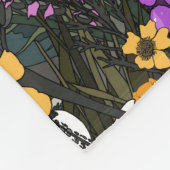 Wildblume Vulkanberg Fleecedecke (Ecke)