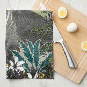 Wildblume Vulkanberg Geschirrtuch (Viertel Falte)