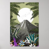 Wildblume Vulkanberg Poster (Vorne)