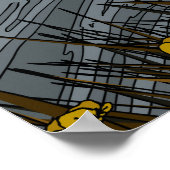 Wildblume Vulkanberg Poster (Ecke)