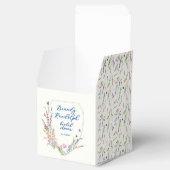 Wildblume Wappen Cube Geschenkschachtel (Geöffnet)