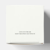 Wildblume Wappen Cube Geschenkschachtel (Oben)