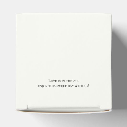 Wildblume Wappen Cube Geschenkschachtel (Oben)