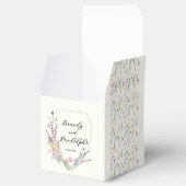 Wildblume Wappen Cube Geschenkschachtel (Geöffnet)