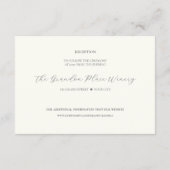 Wildblume Wappen Empfang Begleitkarte (Rückseite)