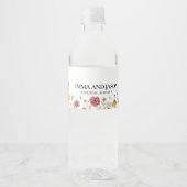 Wildblume Wasser Flasche Wasserflaschenetikett (Vorderseite)