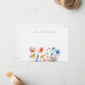 Wildblume Wasser Personalisiert Mitteilungskarte (Vorderseite/Rückseite Beispiel)