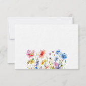 Wildblume Wasser Personalisiert Mitteilungskarte (Rückseite)