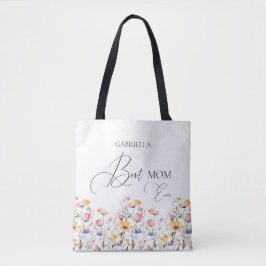 Wildblume Wasserfarbe Beste Mama je Tasche
