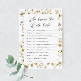 Wildblume Wasserfarbe, die die Brückenkarte kennt Einladung