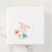 Wildblume Wasserfarbe Elegante Boho Vielen Dank Geschenkanhänger (Beispiel)