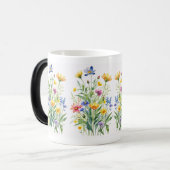 Wildblume Wasserfarbe für Texturierte Leinwand Kun Verwandlungstasse (Vorderseite Links)