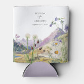 Wildblume Wasserfarbe Gastgeschenk Hochzeit Dosenkühler (Vorderseite)