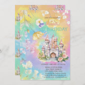 Wildblume Wasserfarbe Gefärbte Krawatte Einladung (Vorne/Hinten)