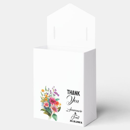 Wildblume Wasserfarbe Geschenkschachtel (Geöffnet)