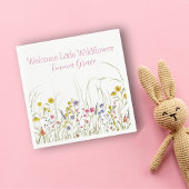 Wildblume Wasserfarbe Kinderdusche Party Napkins Serviette