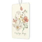 Wildblume Wasserfarbe Pastell Autolufterfrischer (Links)