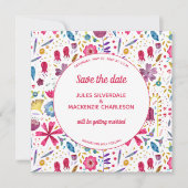 Wildblume Wasserfarbe Save the Date Einladung (Vorderseite)